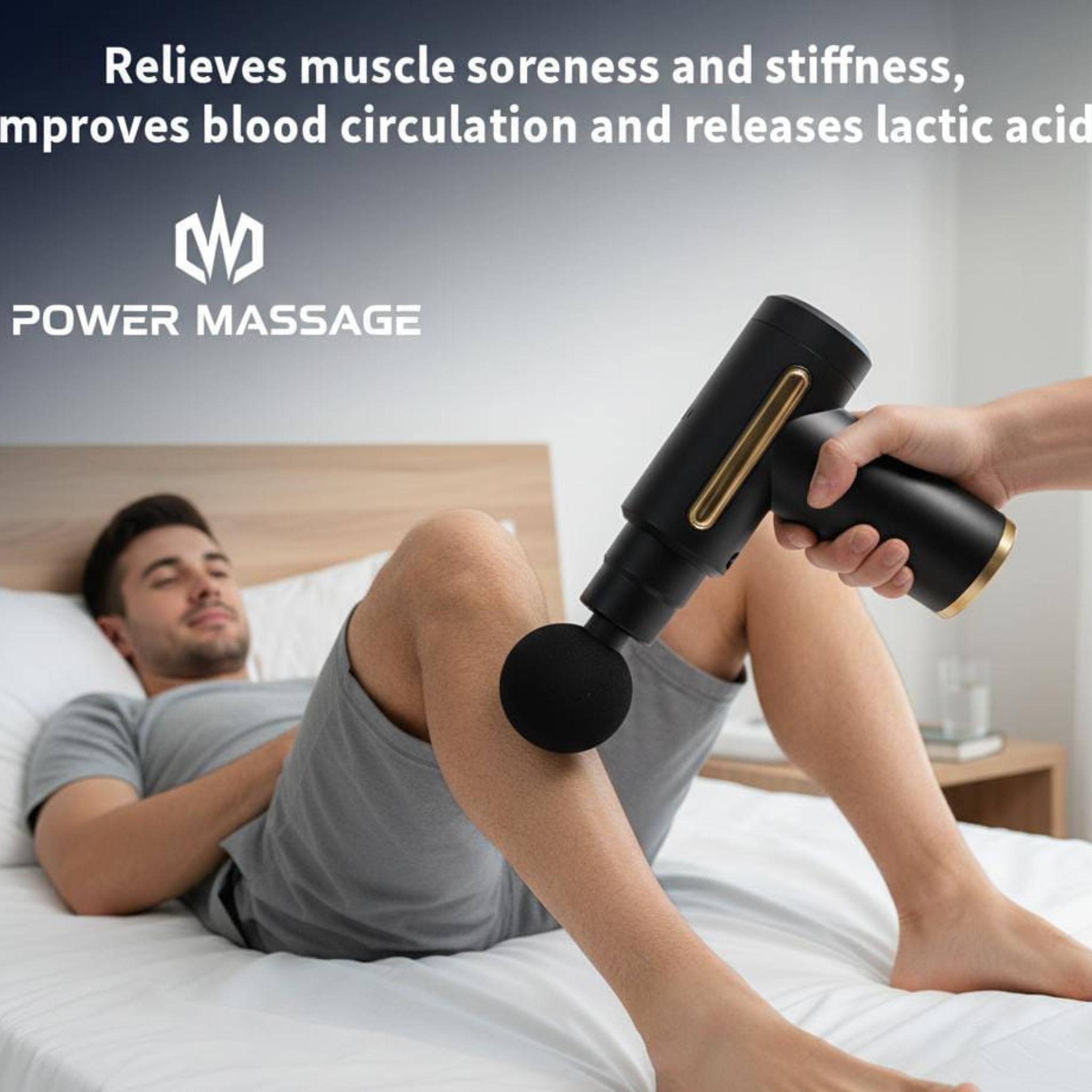 Deep Tissue Massage Gun for Muscle Pain Relief – Portable Electric Percussion Massager for Neck, Back, and Full Body Recovery