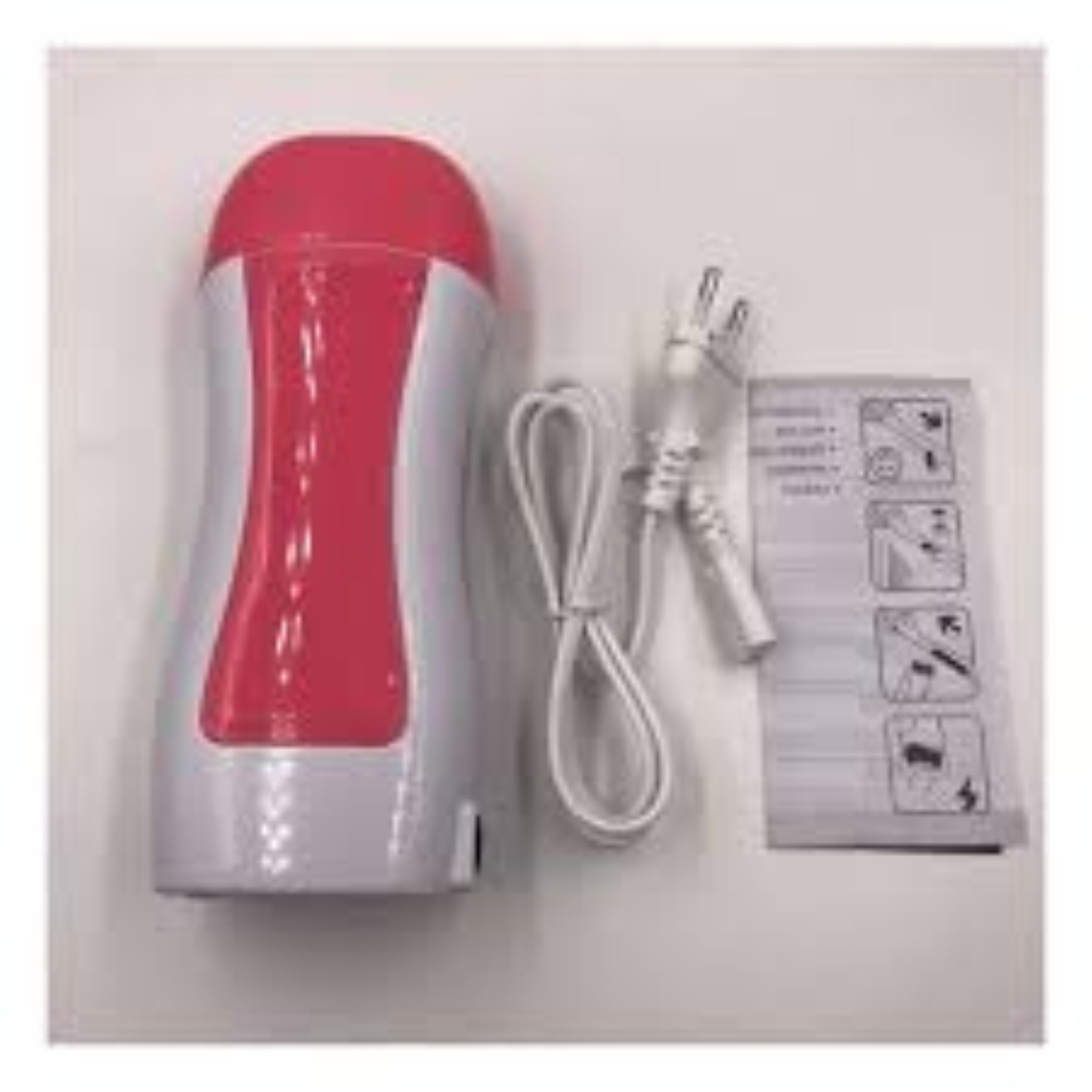 Electric Wax Heater for Hair Removal – Roll-On Wax Warmer with Refillable Cartridge Slot & Power Cord – Portable & Easy to Use Waxing Machine for Home and Salon