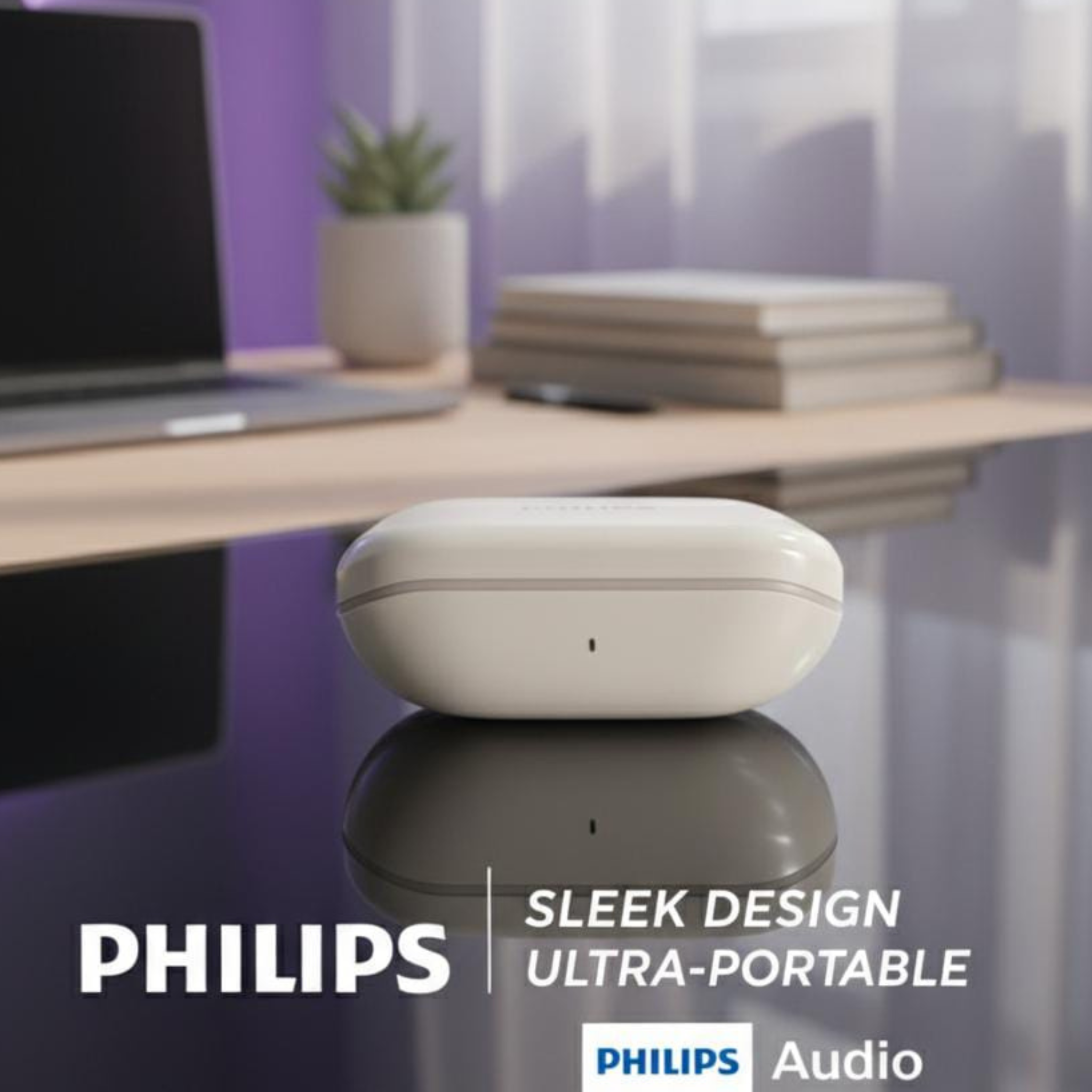 Philips Premium True Wireless Earbuds – 10 Days Battery Backup, Noise Reduction, Touch Controls