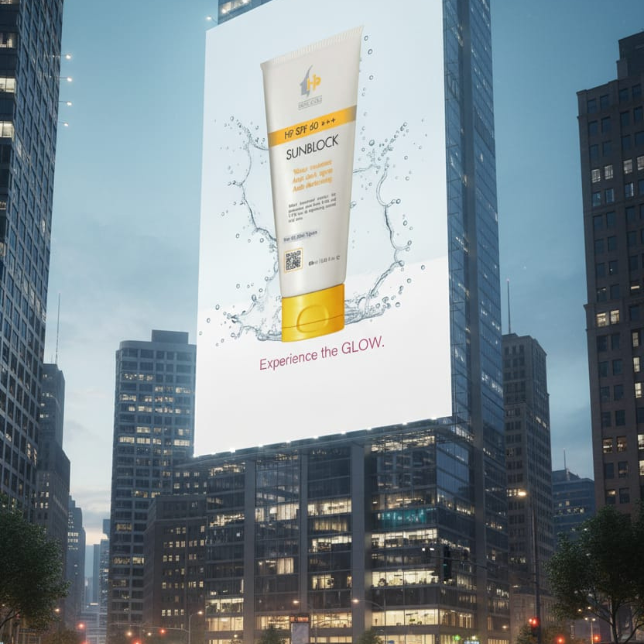 HP SPF 60+++ Sunblock | Water-Resistant Broad Spectrum Sunscreen for All Skin Types Anti-Dark Spots & Anti-Darkening Protection