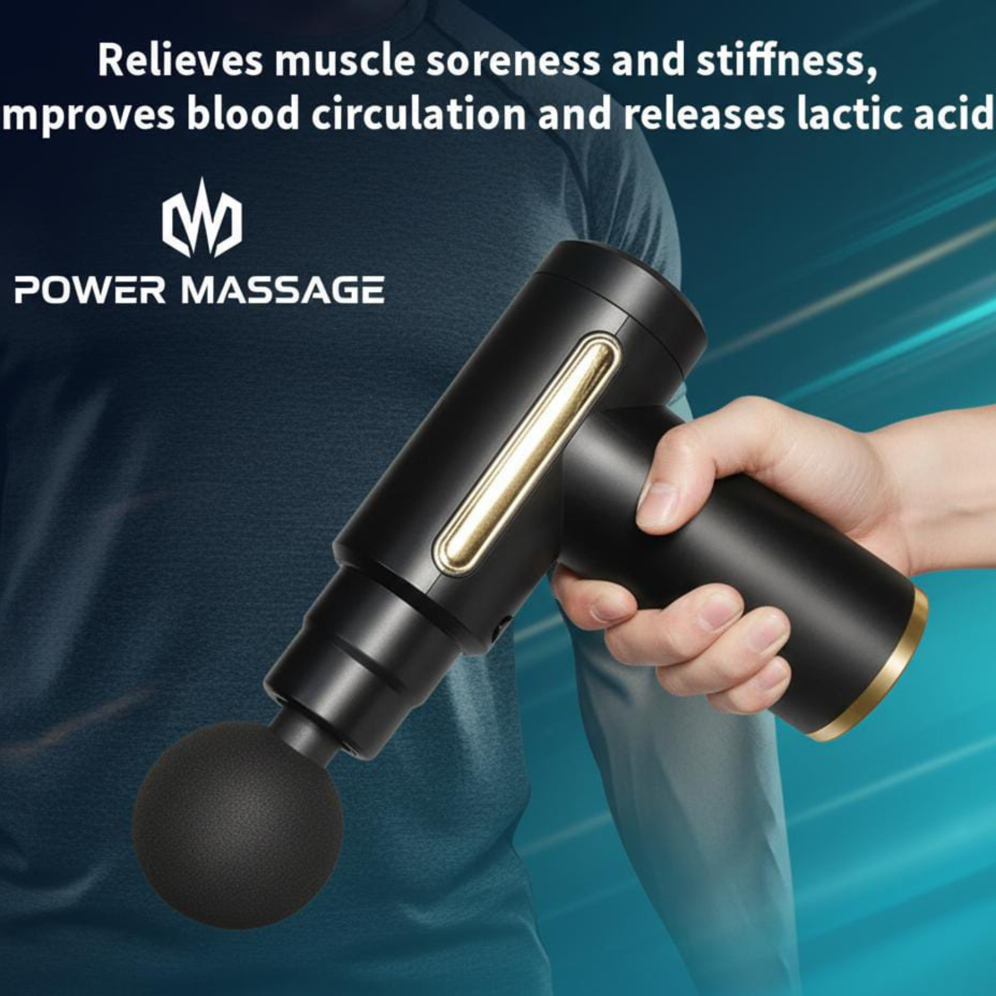 Deep Tissue Massage Gun for Muscle Pain Relief – Portable Electric Percussion Massager for Neck, Back, and Full Body Recovery