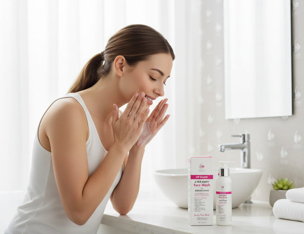 HP Glow Creamy Face Wash for Brightening | Daily Face Cleanser for Radiant & Healthy Skin