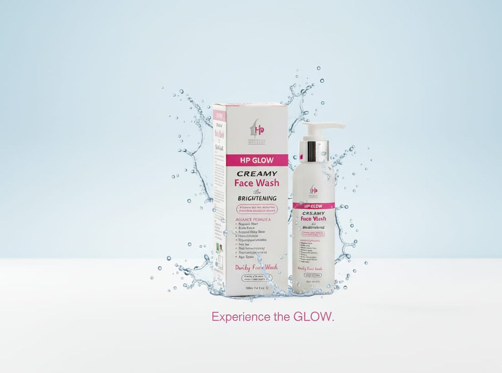 HP Glow Creamy Face Wash for Brightening | Daily Face Cleanser for Radiant & Healthy Skin