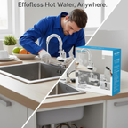 Instant Electric Water Heater Tap with Shower & LED Display – Hot & Cold Mixer Faucet for Kitchen & Bathroom – Energy Efficient Heating Tap